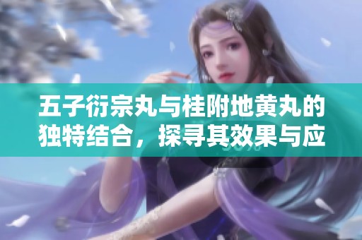 五子衍宗丸与桂附地黄丸的独特结合，探寻其效果与应用价值