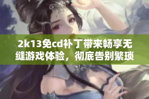 2k13免cd补丁带来畅享无缝游戏体验，彻底告别繁琐安装步骤，让你畅快游戏!