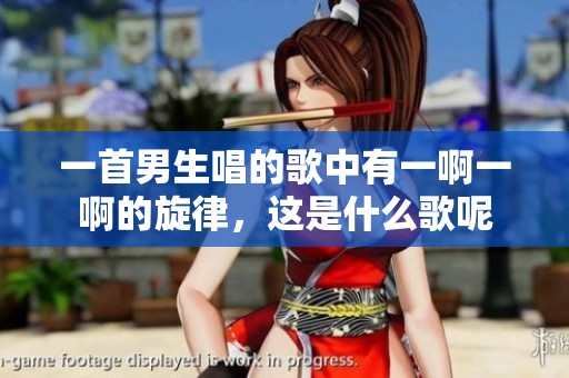一首男生唱的歌中有一啊一啊的旋律，这是什么歌呢