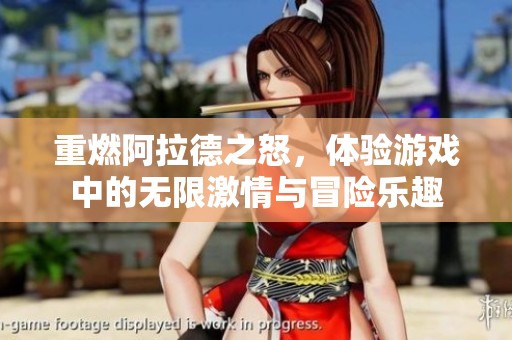 重燃阿拉德之怒，体验游戏中的无限激情与冒险乐趣