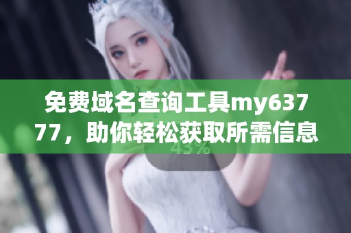 免费域名查询工具my63777，助你轻松获取所需信息