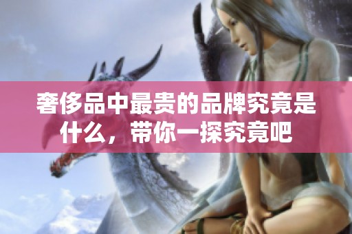 奢侈品中最贵的品牌究竟是什么，带你一探究竟吧