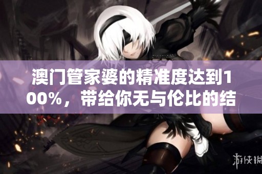 **管家婆的精准度达到100%，带给你无与伦比的结果和体验。