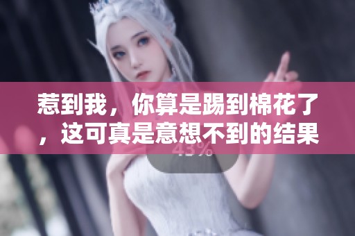 惹到我，你算是踢到棉花了，这可真是意想不到的结果！