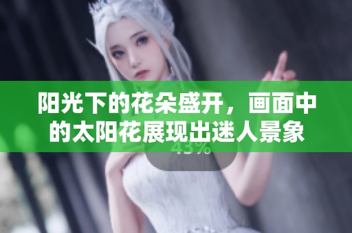阳光下的花朵盛开，画面中的太阳花展现出迷人景象