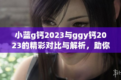小蓝g钙2023与ggy钙2023的精彩对比与解析，助你了解更多信息