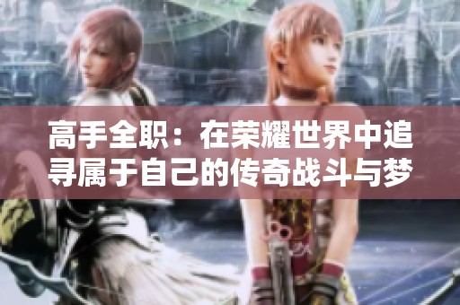 高手全职：在荣耀世界中追寻属于自己的传奇战斗与梦想
