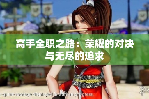 高手全职之路：荣耀的对决与无尽的追求