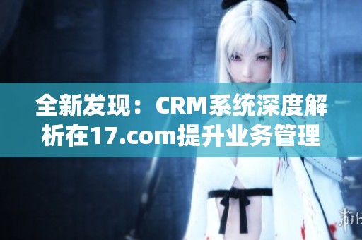全新发现：CRM系统深度解析在17.com提升业务管理的关键作用