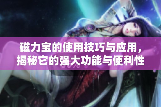 磁力宝的使用技巧与应用，揭秘它的强大功能与便利性能