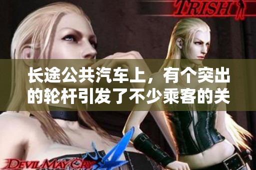 长途公共汽车上，有个突出的轮杆引发了不少乘客的关注和讨论。