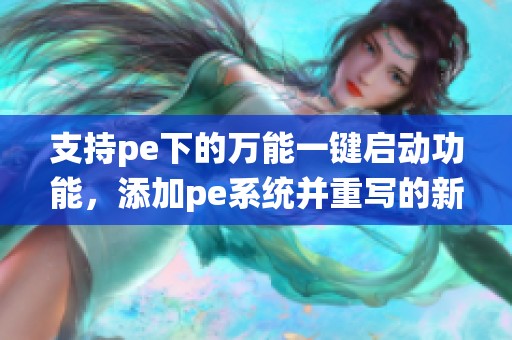 支持pe下的万能一键启动功能，添加pe系统并重写的新方法