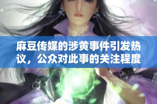 麻豆传媒的涉黄事件引发热议，公众对此事的关注程度不断上升。